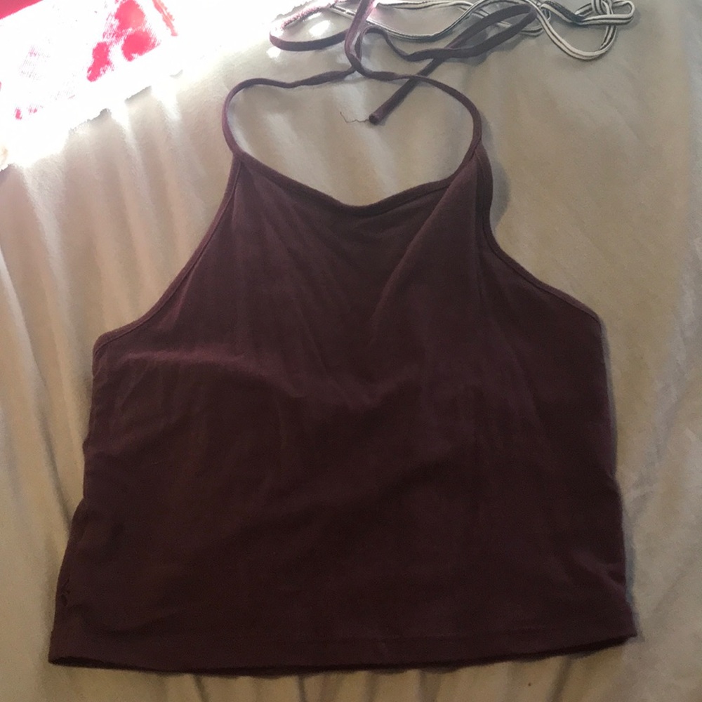 Brandy melville halter top maroon